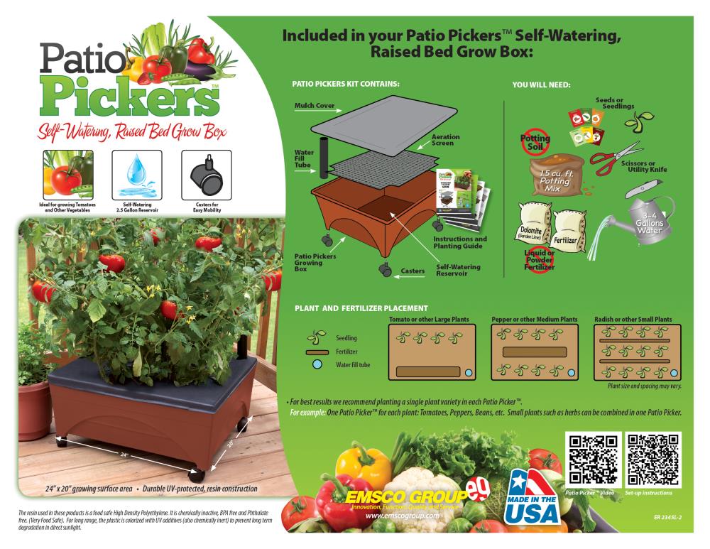 2335 Raised Garden Bed 50.8cm x 61cm
