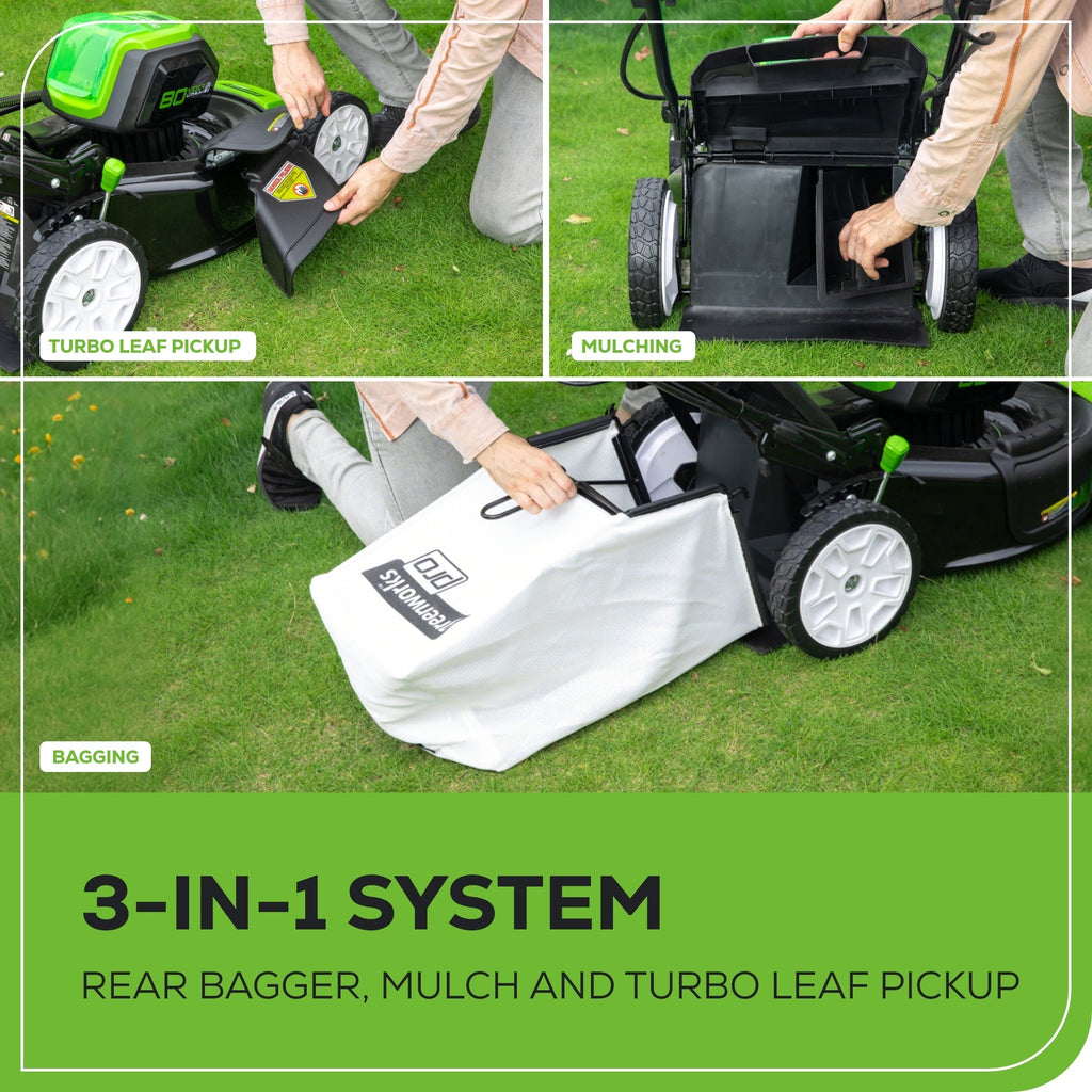 LM2138S Cordless Self-Propelled Mower Kit 53.3cm 80V 4.0Ah