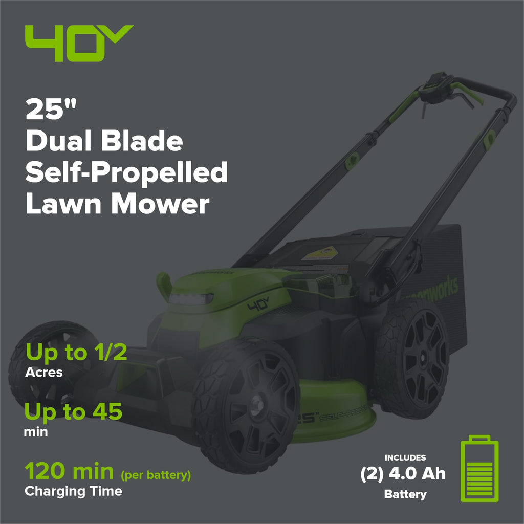 MO40L515 Cordless Self-Propelled Mower Kit 63.5cm 40V 4.0Ah