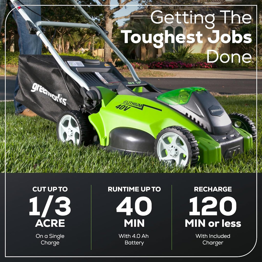 LM1604 Cordless Push Mower Kit 40.6cm 40V