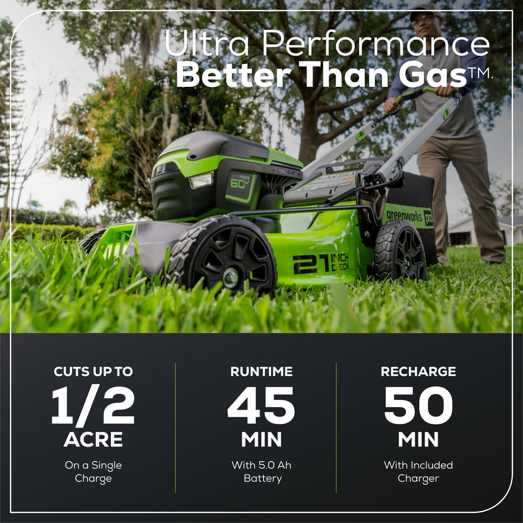 MO60L516 Cordless Push Mower Kit 53.3cm 60V 5.0Ah