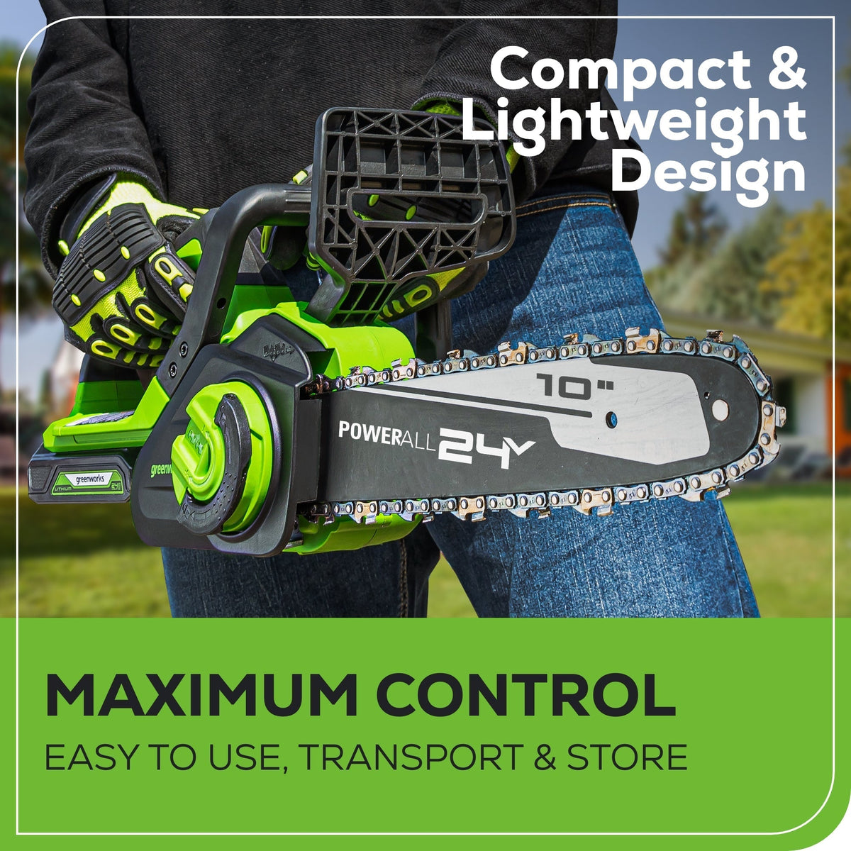 CS24B210 Cordless Chainsaw 25.4cm 24V 2.0Ah