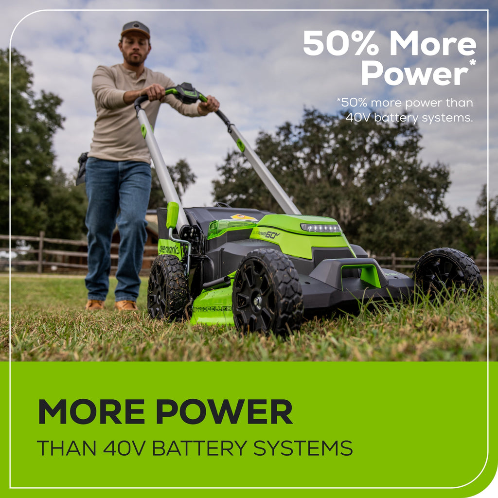 60V Cordless Self-Propelled Lawn Mower 63.5cm