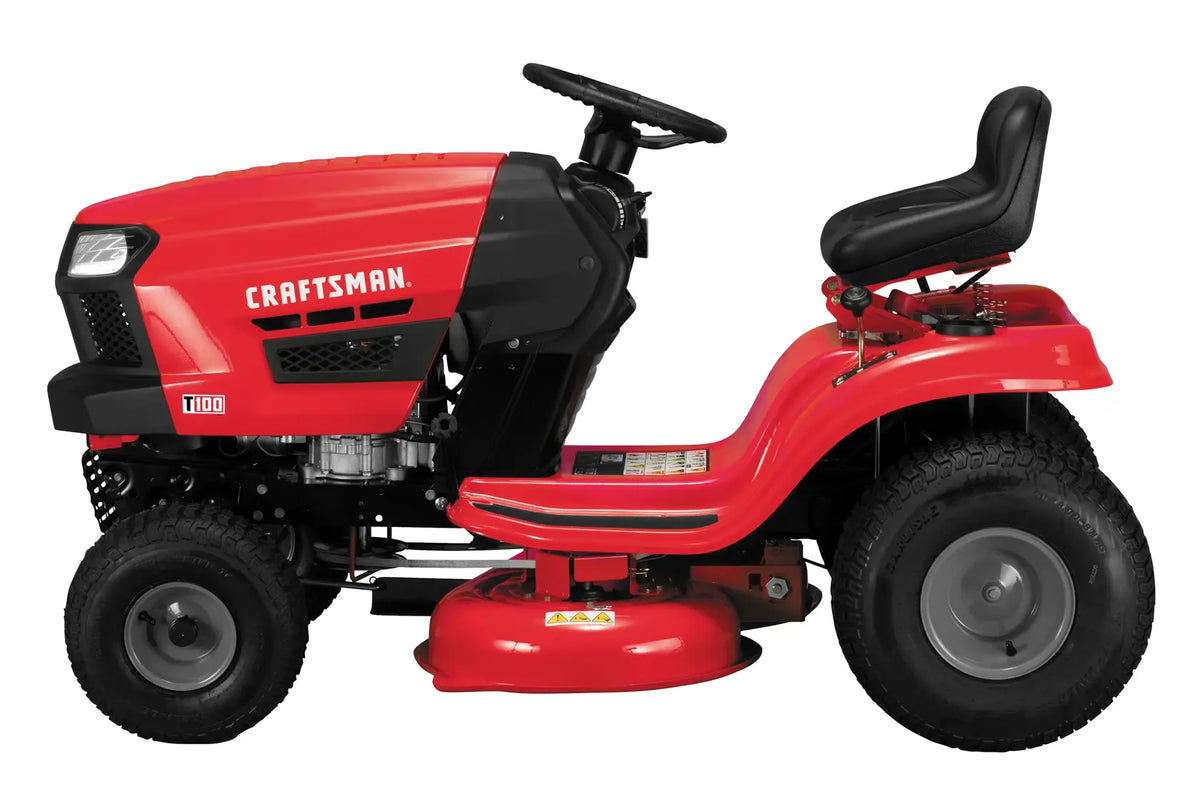 T100 Gear Drive Riding Lawn Mower 91.4cm
